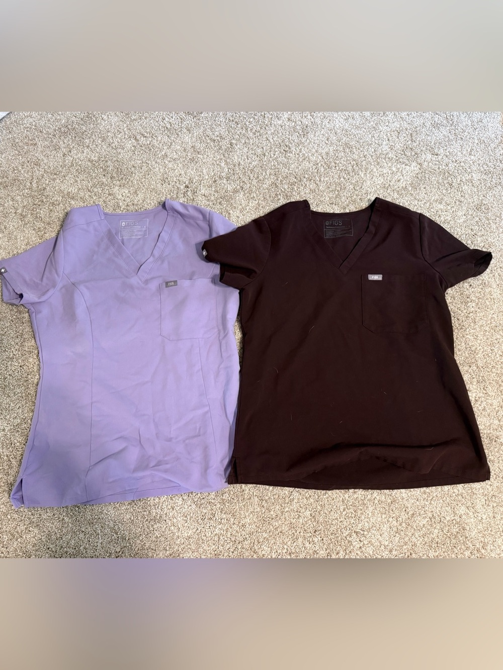 (2) Figs Small Scrub Tops